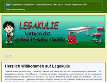 Tablet Screenshot of legakulie.de